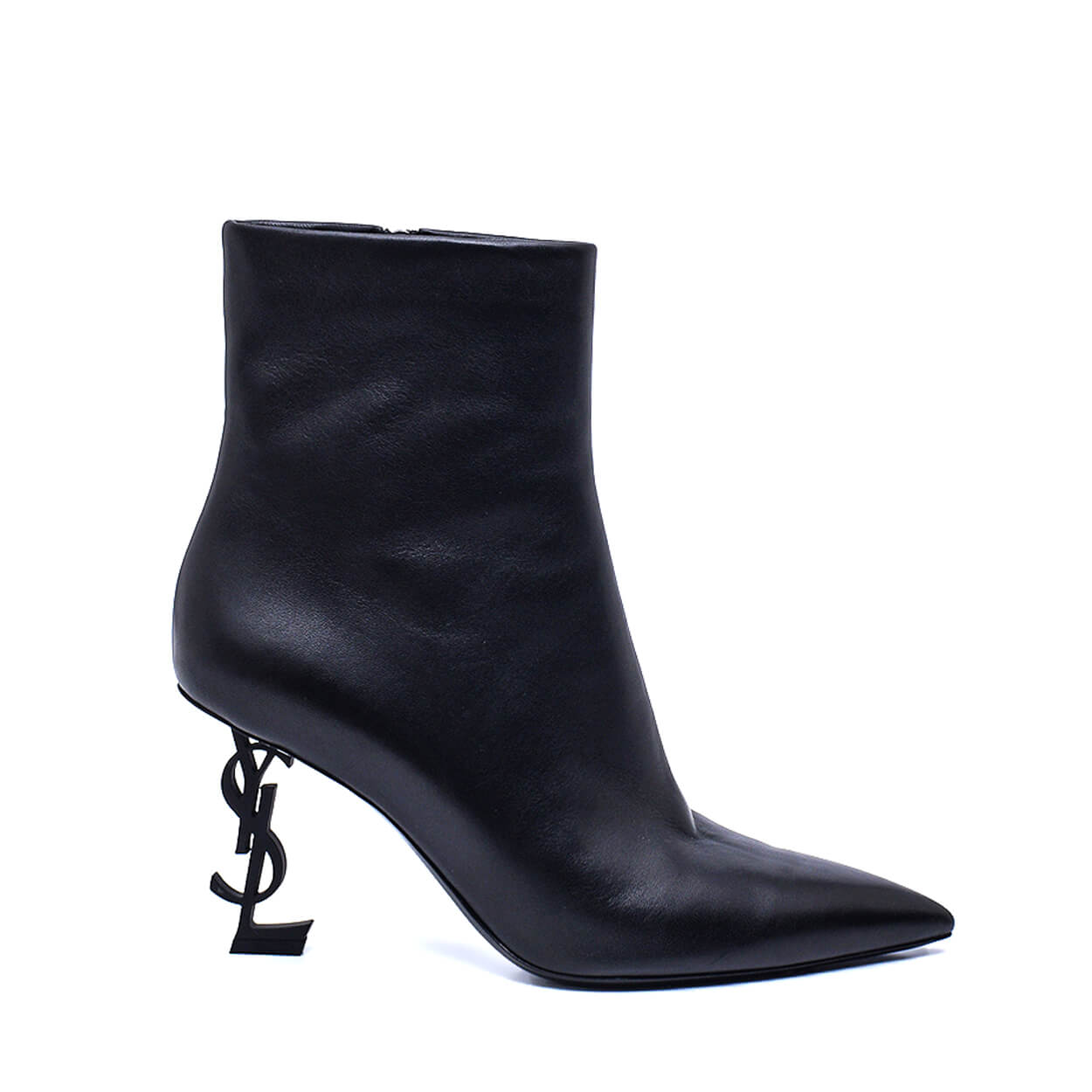 Yves Saint Laurent - Black Leather YSL Booties / 39